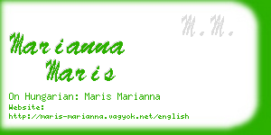 marianna maris business card